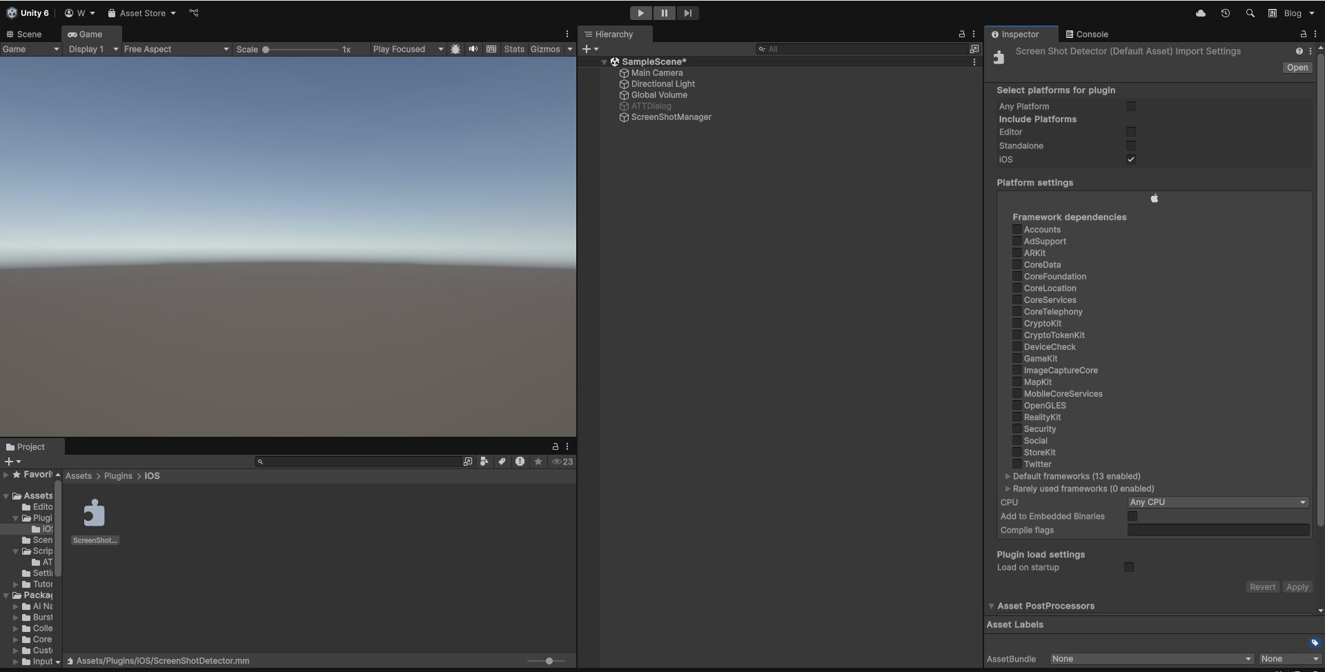 【Unity×iOS】iPhoneのスクリーンショット撮影を検知する方法【Objective-C++連携】
